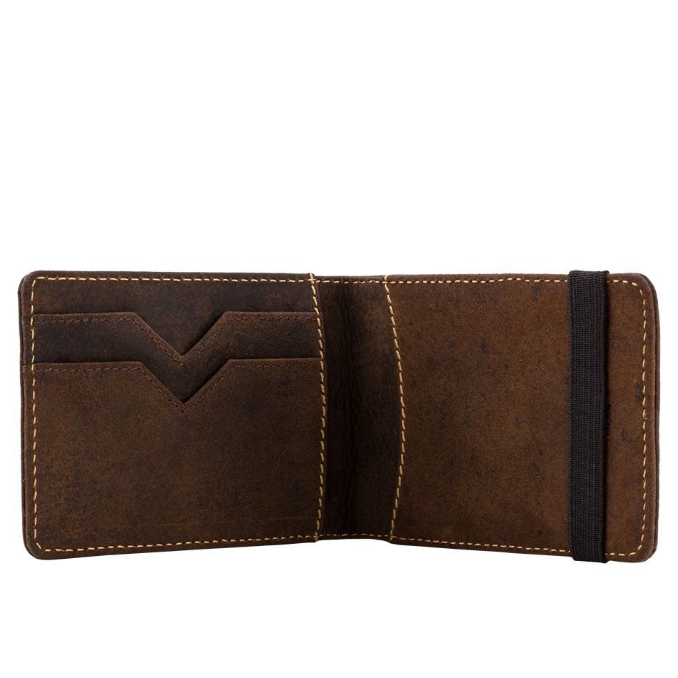 A-SLIM Leather Wallet Kihaku - Brown